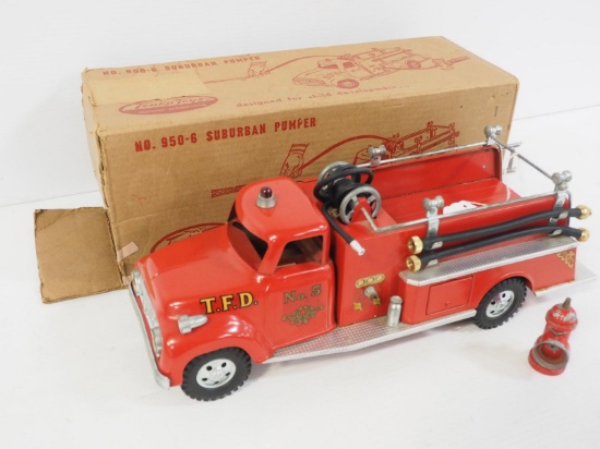 1956 Tonka Suburban pumper fire truck