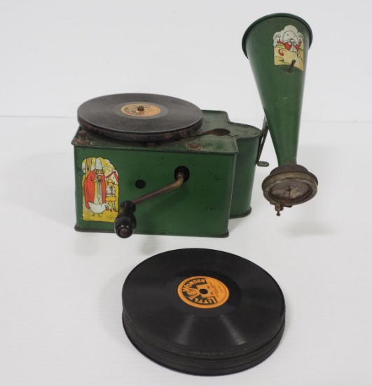 Genola tin toy phonograph