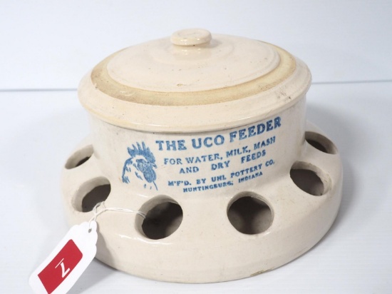 The Uco Feeder crock chicken waterer