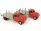 (2) Tonka flat bed stake trucks