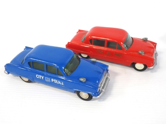 (2) 1950's Ford friction promo cars