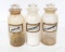 Set of (3) apothocary bottles