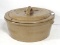 Stoneware dough bowl with lid