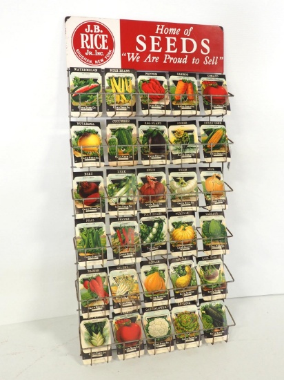 Jerome B. Rice wall-mount seed rack