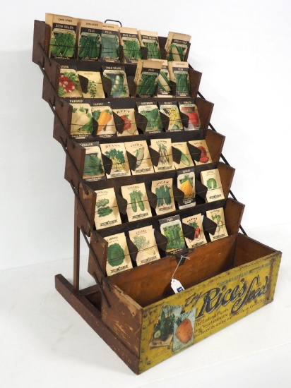 Rice's Seed folding countertop display