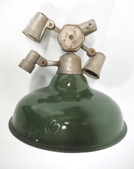Porcelain service station light