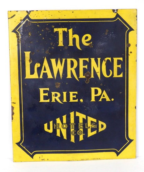 The Lawrence United Erie PA Hotel sign