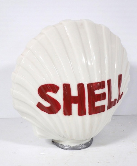 Glass Shell pump sign