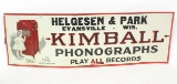 Kimball Phonographs sign