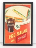 Coca Cola 25-cent Egg Salad sign