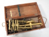 Brass transit in wooden box