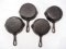 (4) Griswold No.4 Skillets