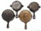 (2) Wagner ash trays & (2) Skillets
