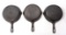 (3) Griswold No.6 Skillets