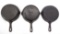 (3) Griswold No.6 Skillets
