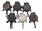 (6) Griswold cast iron Ash Trays