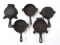 (5) Misc. cast iron Ash Trays