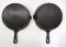 (2) Favorite Piqua Ware No.8 skillets