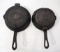 (2) Cast iron waffle irons: 6-7 / 7-8