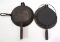(2) Cast iron waffle irons