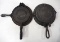 (2) Cast iron waffle irons