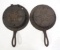 (2) Cast iron waffle irons