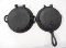 (2) Cast iron waffle irons