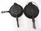 (2) Griswold cast iron waffle irons