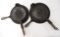 (2) Griswold cast iron waffle irons