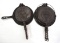 (2) Griswold cast iron waffle irons