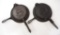 (2) Griswold cast iron waffle irons