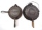 (2) Cast iron waffle irons