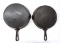 (2) Cast iron skillets
