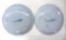 (2) Vollrath Ware No.45 Enameled Lids
