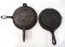 (2) Cast iron waffle irons