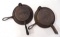 (2) Stover cast iron waffle irons