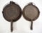 (2) Cast iron waffle irons