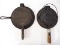 (2) Cast iron waffle irons
