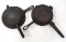 (2) Cast iron waffle irons