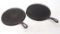 (2) Griswold Handle Griddles: No.8 / No.9