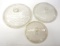 (3) Glass Skillet Covers
