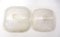 (2) Square Glass Lids