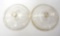 (2) Griswold glass Skillet Covers