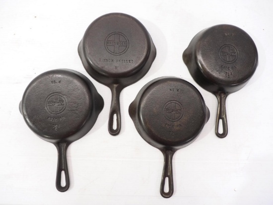 (4) Griswold No.4 Skillets