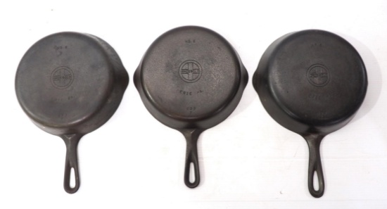 (3) Griswold No.6 Skillets