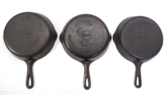 (3) Griswold No.6 Skillets