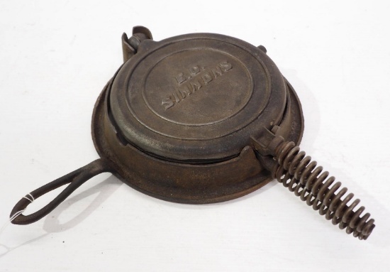 E.C. Simmons cast iron waffle iron