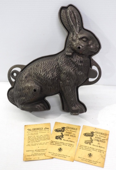 Griswold cast iron Rabbit cake mold