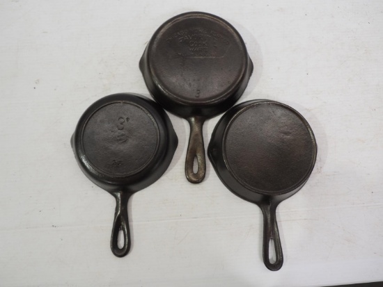 (3) Cast iron skillets