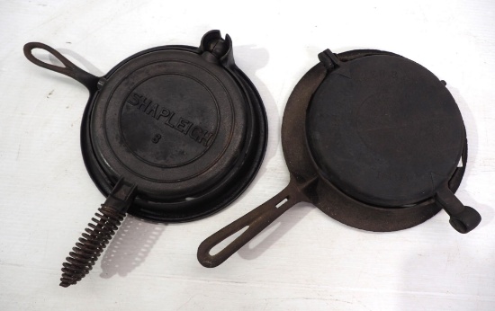 (2) Cast iron waffle irons